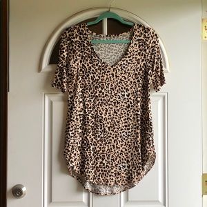 Animal Print Tunic Top Size XS